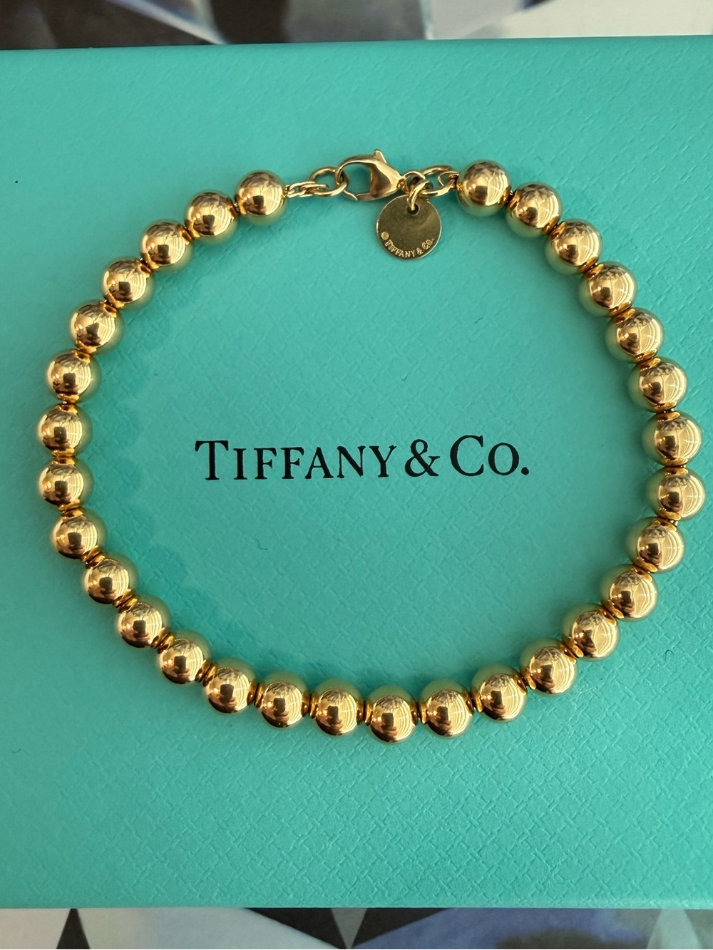 Tiffany & Co. Gold Bead Bracelet